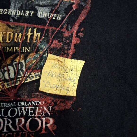 Universal Studios Halloween Horror Nights 2021 Mens L T Shirt Black Short Sleeve - Picture 4 of 7